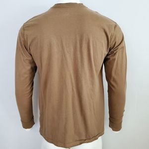 Bass Pro Shops Long Sleeve T-Shirt, Men's Size L cotton Khaki type Vintage Second Hand